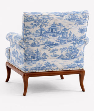 Aurelia Velvet Fabric Armchair