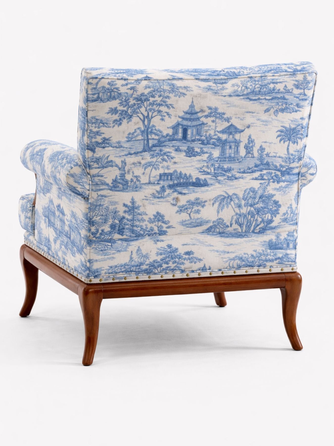 Aurelia Velvet Fabric Armchair