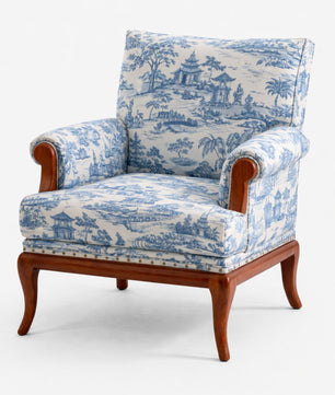 Aurelia Velvet Fabric Armchair