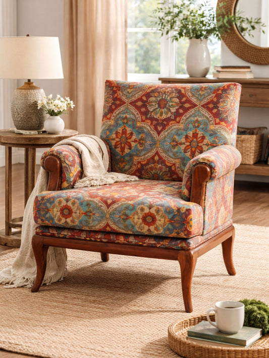 Aristora Velvet Fabric Armchairs