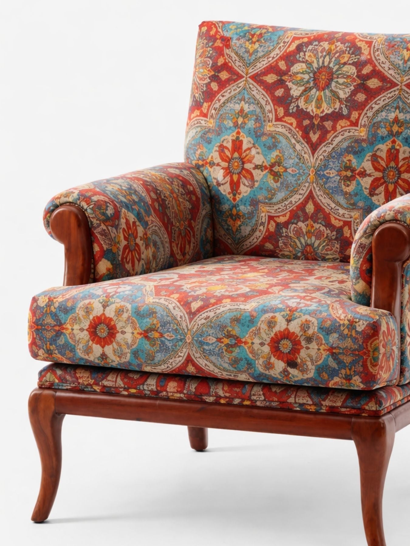 Aristora Velvet Fabric Armchairs