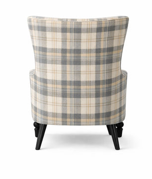 Heritage Checkered Upholstered Armchair