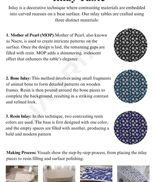 Inlay Chest of Drawers - Overlay Floral