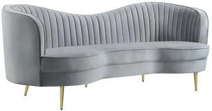 Vermont Upholstered Curved Sofa