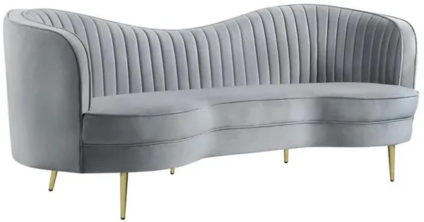 Vermont Upholstered Curved Sofa