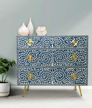 Inlay Chest of Drawers - Cleo