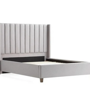 Adele Vertical Upholstered Wingback Bed
