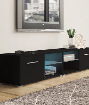 Modern White TV Console