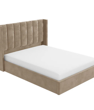 Maddox Vertical Upholstered Wingback Bed