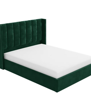 Maddox Vertical Upholstered Wingback Bed