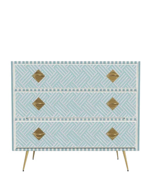 Inlay Chest of Drawers - Chevron