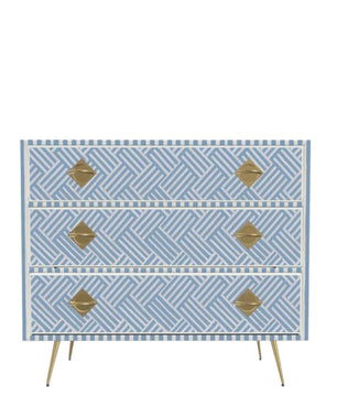 Inlay Chest of Drawers - Chevron