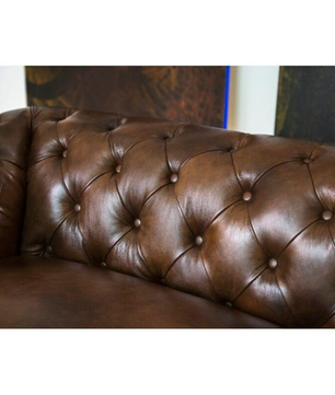 Rolled Arm Back Tufted Chesterfield Sofa