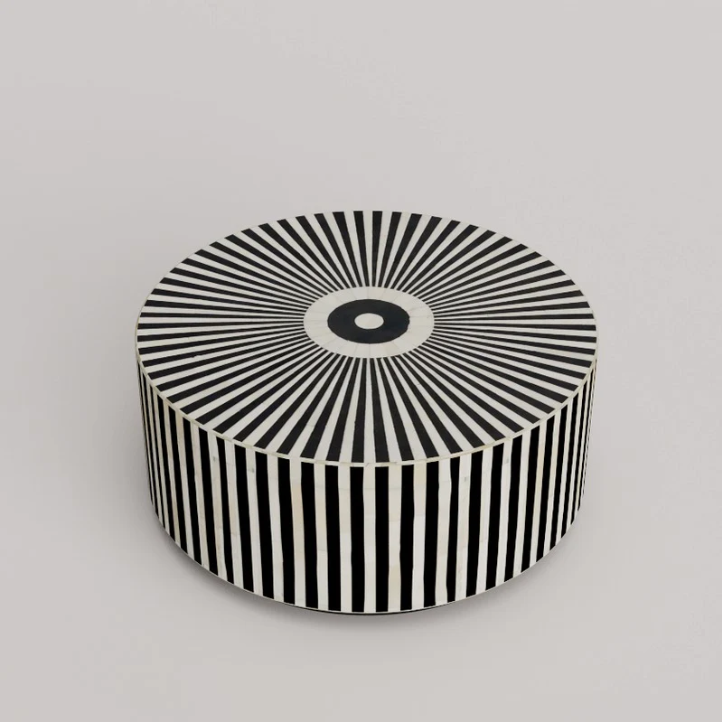 Inlay Round Coffee Table- Makayla