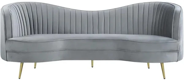 Vermont Upholstered Curved Sofa