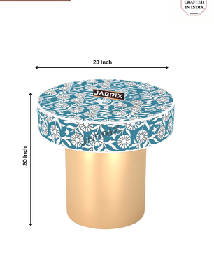 Inlay Round Side Table- Sunflower