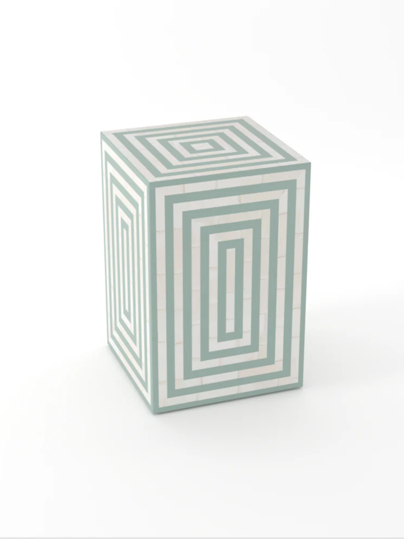 Inlay Rectangular Bedside Table