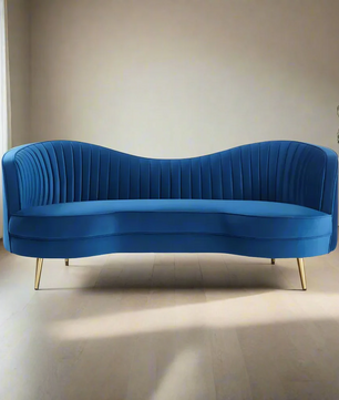 Vermont Upholstered Curved Sofa
