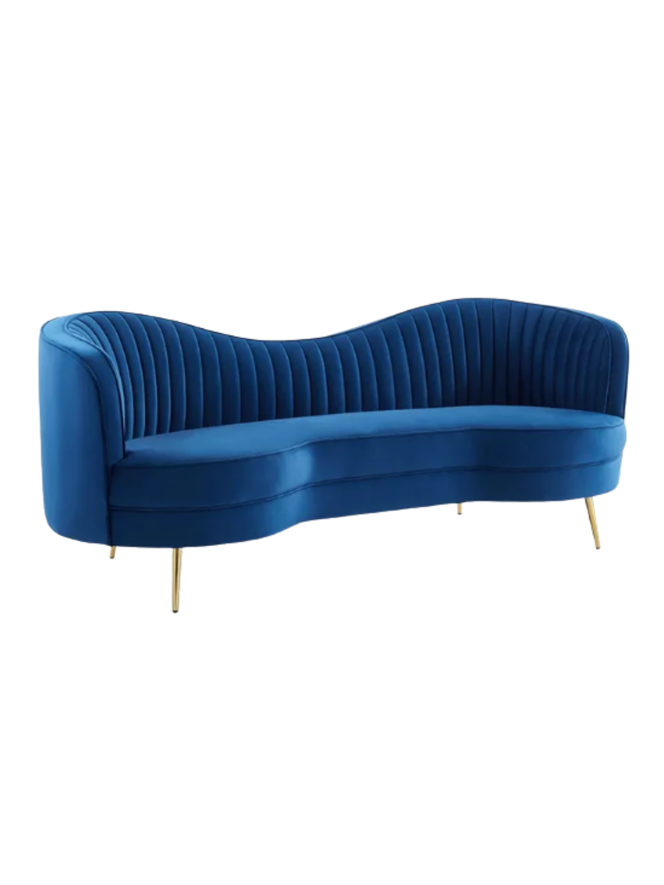 Vermont Upholstered Curved Sofa