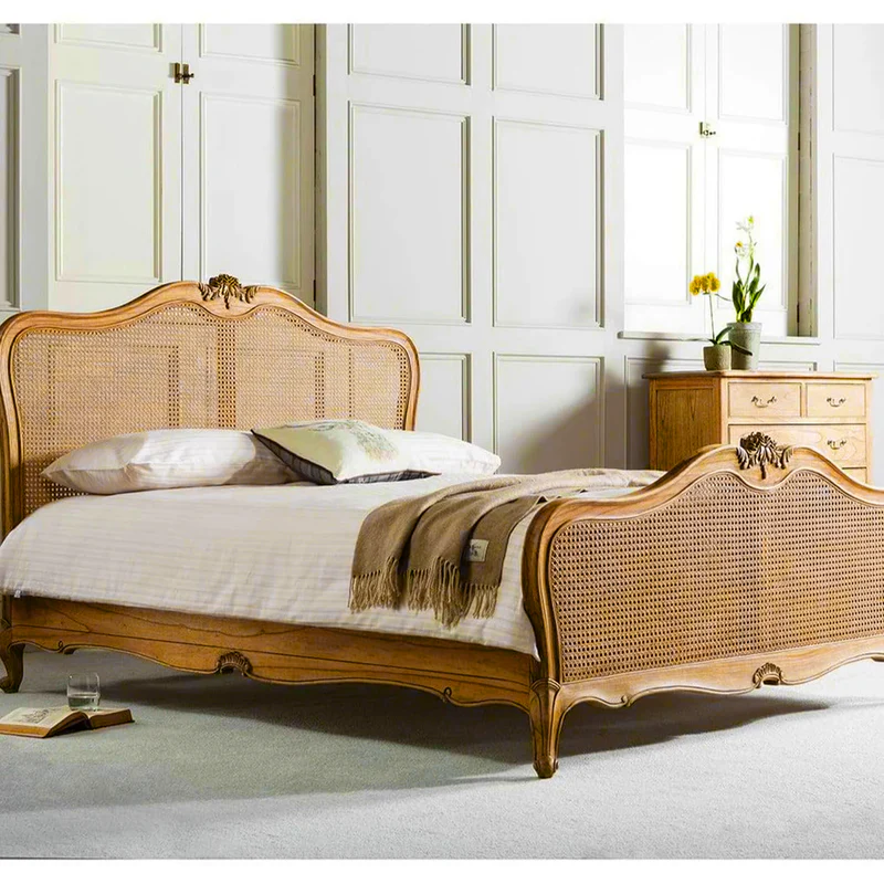 Intricate Carved Bed