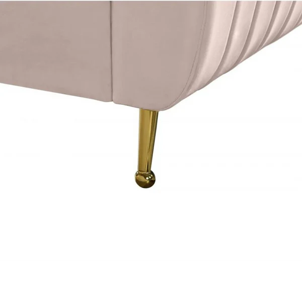 Daisy Velvet Bed in Pink