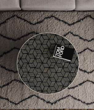 Inlay Round Coffee Table- Geo