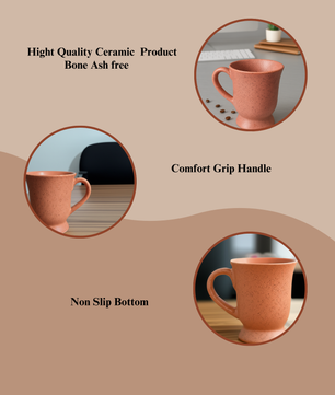Terracotta Ceramic Coffee Mug – 350ML