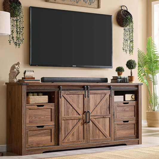 Modern Dark Brown TV Stand