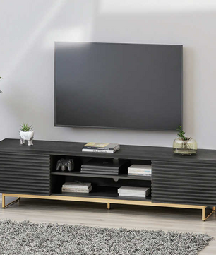 Modern Dark Brown TV Console