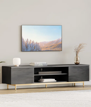 Modern Dark Brown TV Console