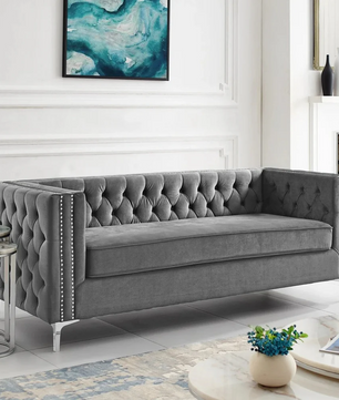 Quinn Upholstered Velvet Sofa