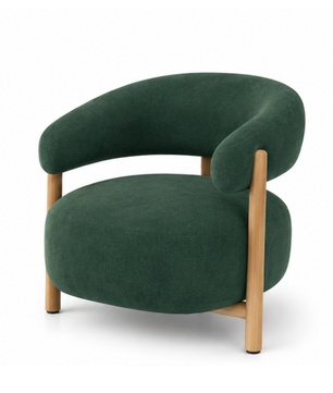 Luzia Curved Accent Chair