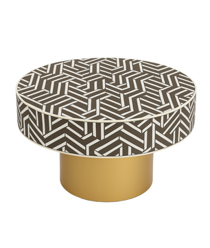 Inlay Round Coffee Table-Harmony