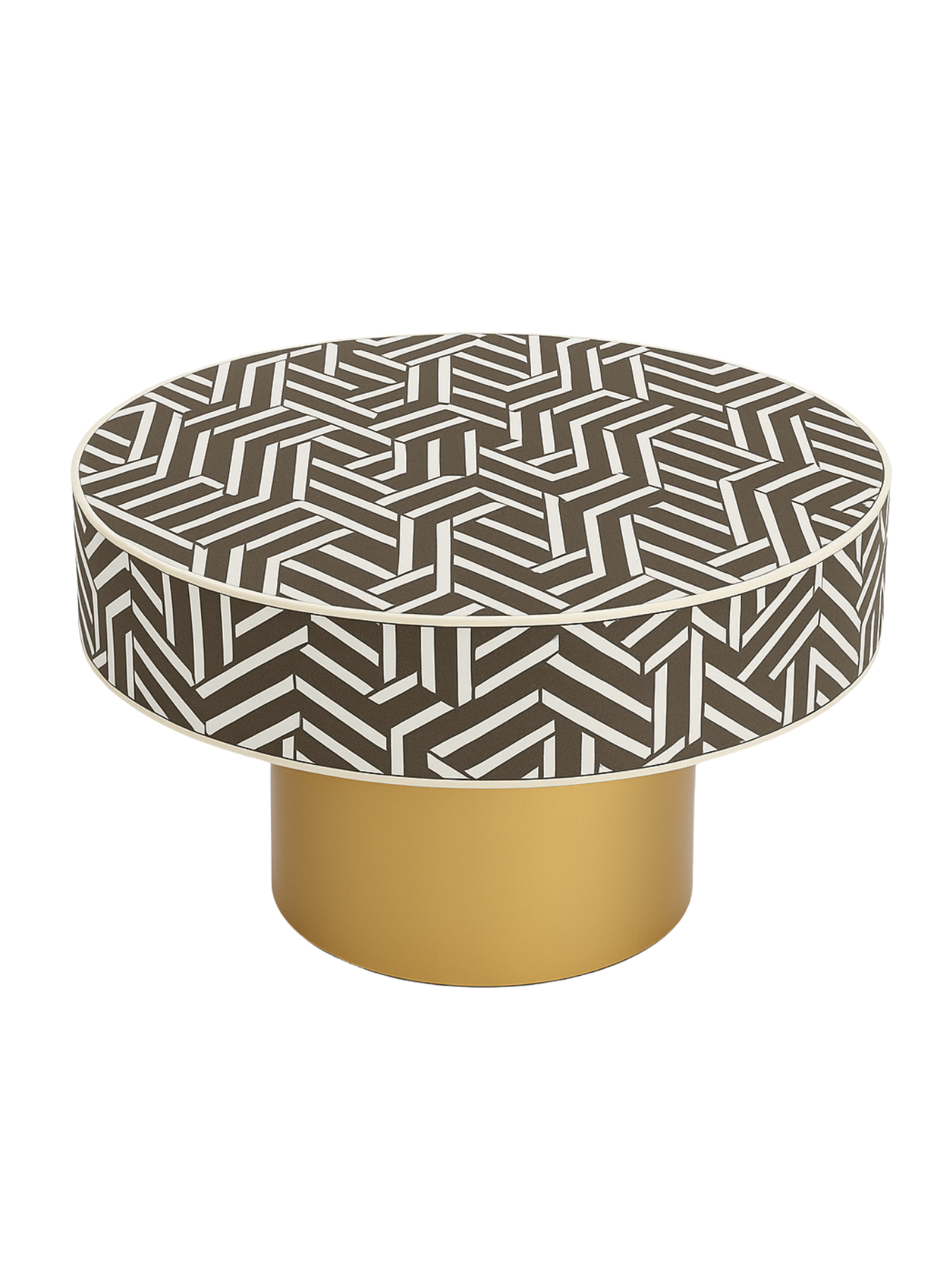 Inlay Round Coffee Table-Harmony