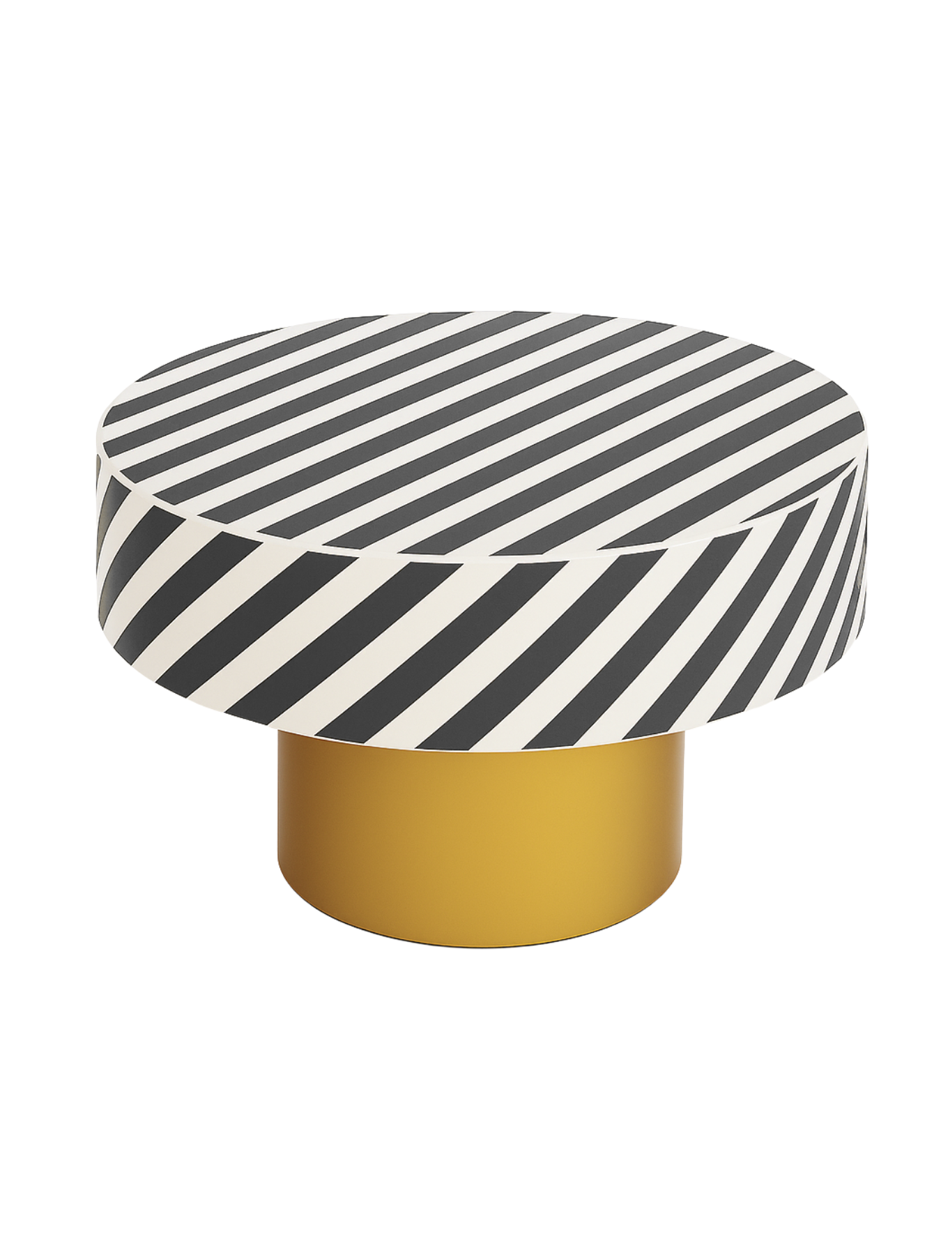 Inlay Round Coffee Table-Waterfall