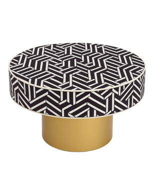Inlay Round Coffee Table-Harmony