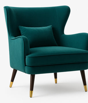 Premium Perfect Cushiony Tufted Super Comfy Emerald Velvet Sofa Lounge Chair