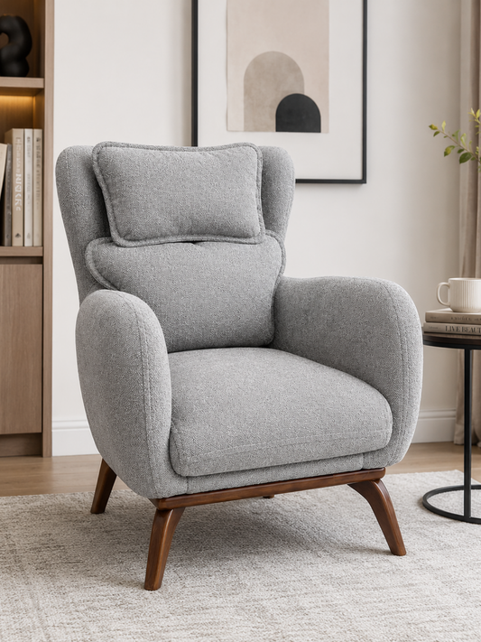 Upholstered Wingback Chair
