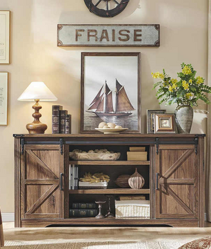 Modern Dark Brown TV Stand