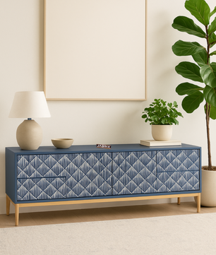Inlay Media Unit with Drawers - Sunstrike