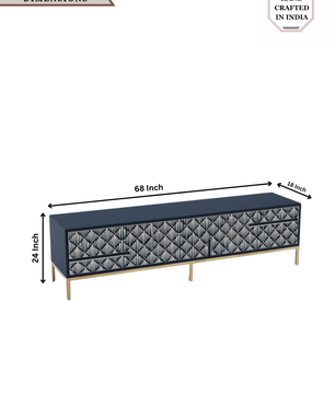 Inlay Media Unit with Drawers - Sunstrike
