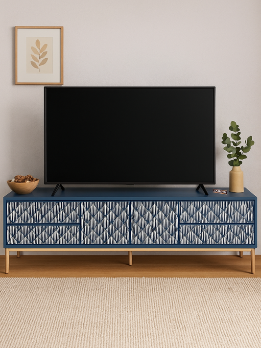 Inlay Media Unit with Drawers - Sunstrike