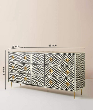 Inlay Sideboard - Chevron