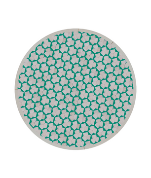Inlay Drum Side Table with Base - Targua
