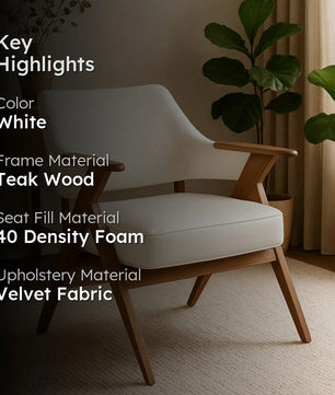 Handcrafted Mid-Century Accent Chair