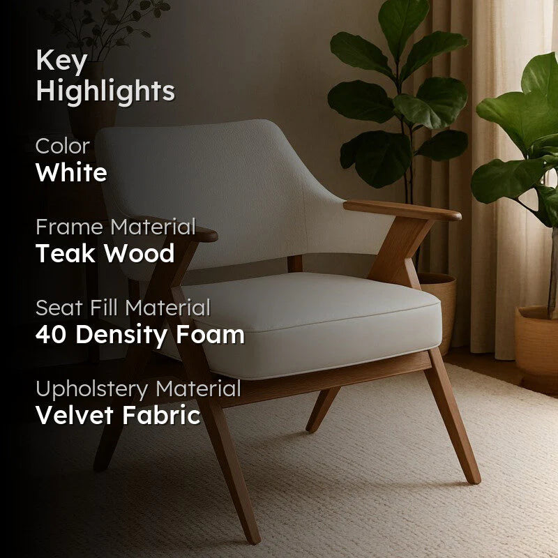 Handcrafted Mid-Century Accent Chair