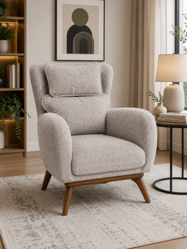 upholstered lounge chair