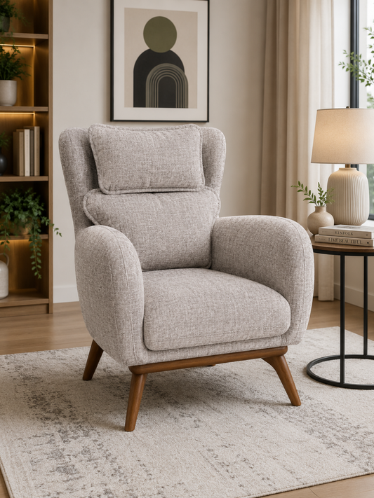 upholstered lounge chair
