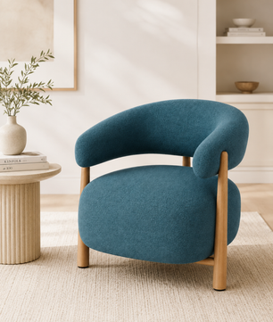 Luzia Curved Accent Chair