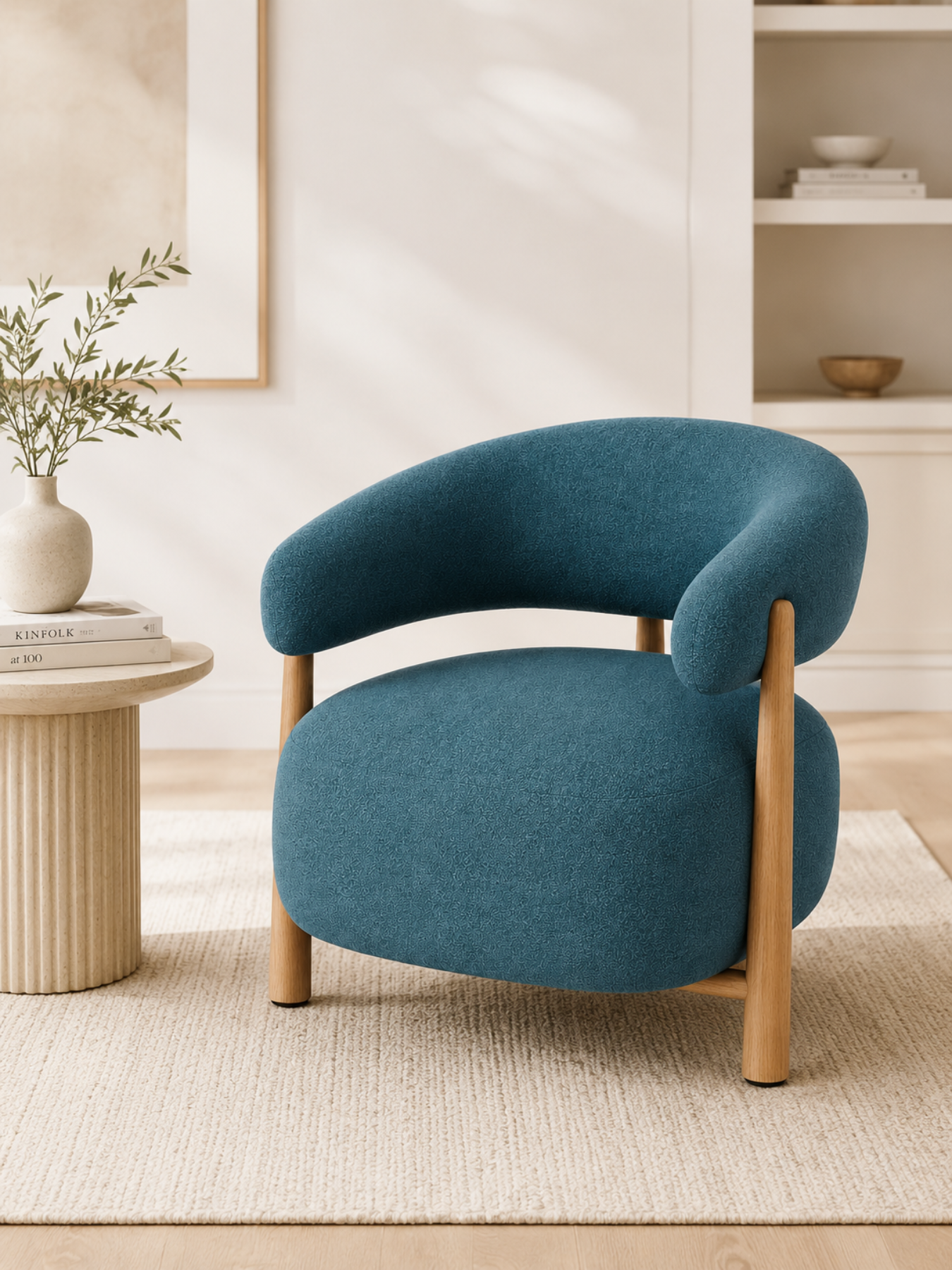 Luzia Curved Accent Chair